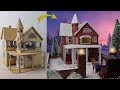 DIY I How To Make a Miniature House Using Cardboard I Winter Christmas House