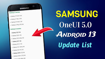 Samsung OneUi 5.0 Android 13 Full Update List