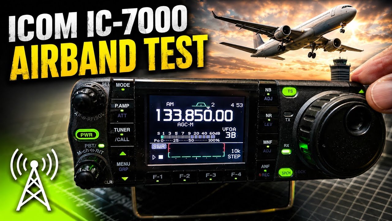 ICOM IC-7000 Airband Test - YouTube