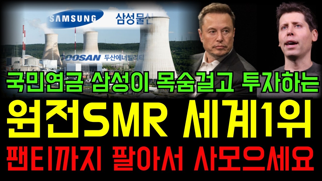 [주식] 현대가 1조원 목숨걸고 인수하는 세계1위 원전SMR 이기업 때려 죽여도 사세요