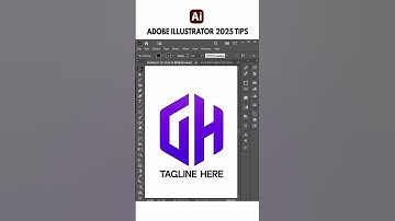 Adobe Illustrator 2025 Tips - How to create Grid G & H Modern Logo Design  like a PRO #illustrator