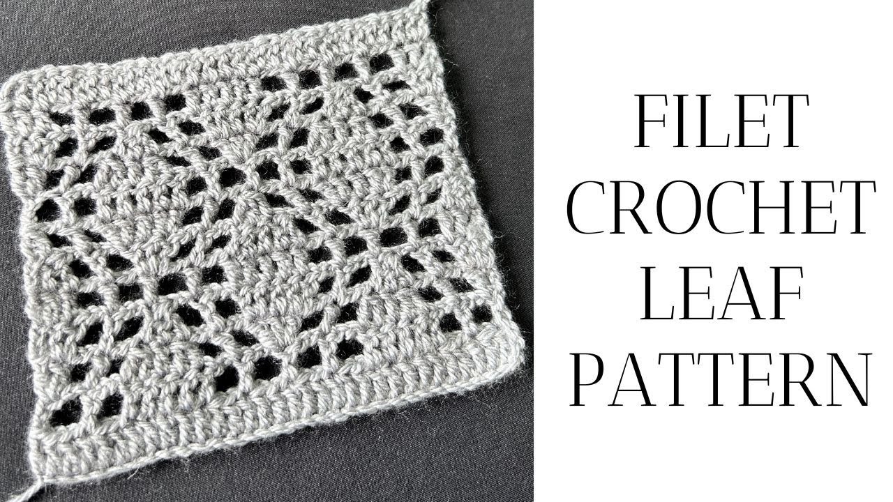 Easy Crochet Leaf Stitch for Scarf/Shawl | Diagram Included