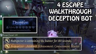 How To Beat Deception Bot Walkthrough - Identity V