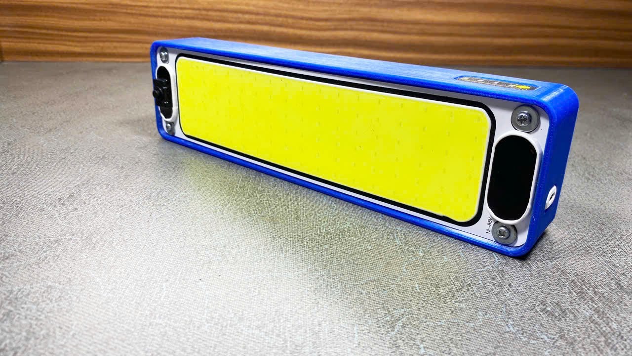 Chế đèn pin siêu sáng 12VDC | DIY super bright 12VDC flashlight