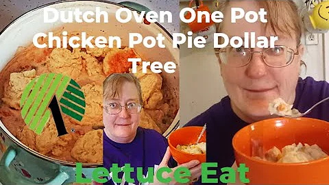 Dollar Tree 🌳 5 Ingredients Chicken Pot Pie Biscuits Topper #dinner #yummy #food #lettuceeat