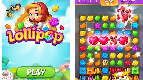 Lollipop: Sweet Taste Match 3 Level # 1-10 Gameplay