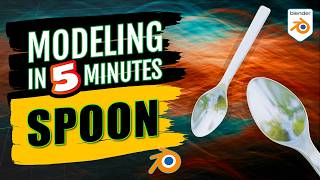Modeling a Spoon in Blender for Beginners #blender #blendertutorial #3dmodeling #3dmodelingtutorial