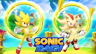 Sonic Dash Gameplay 2024 - MOVIE SUPER SONIC VS SUPER SHADOW
