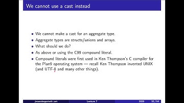 F07 / 8: 10.5.5 compound literals (level 3)