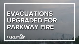 Details Evacuations upgraded to Level 3 for Parkway Fire in Post Falls Update