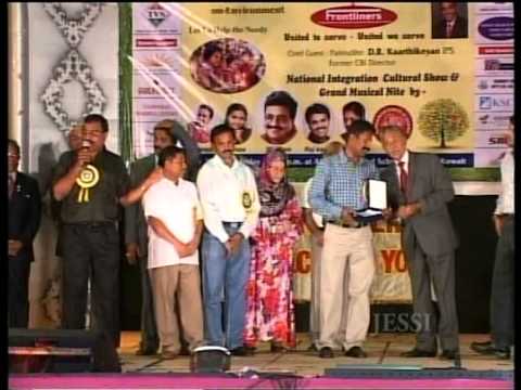 KEERANI K.MATHI HONOURED BY KUWAIT FRONTLINERS.vob