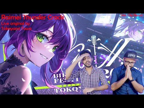 [Velo City reacts] Raimei Thunder Crack (Towa 3D live) - Live original by Tokoyami Towa