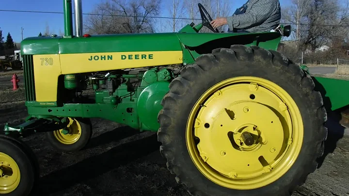 1961 John Deere 730 Gas W/ Rear Blade & 4 Bottom Plow - BigIron Auctions - 12-26-18