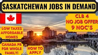 SINP Canada 2021 Jobs in Demand | SINP Application Process | Occupation In-Demand | Dream Canada