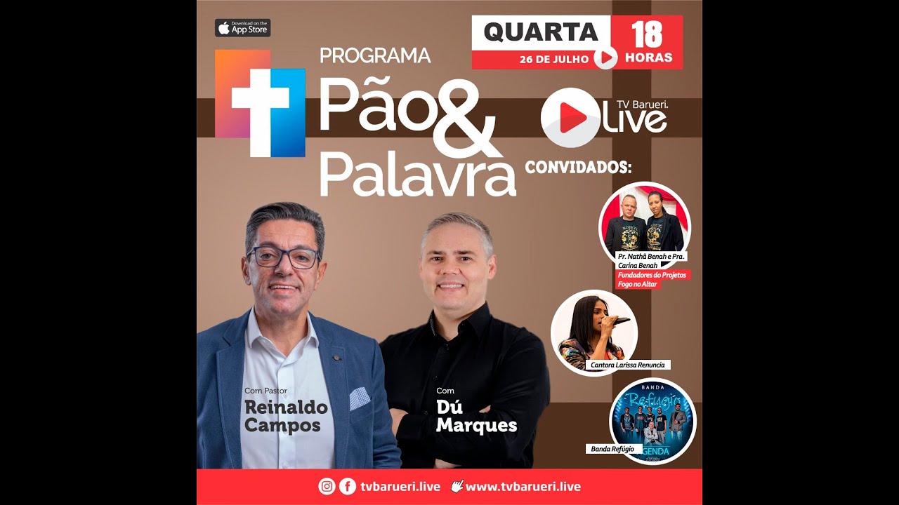 Fundadores Do Projeto Fogo No Altar | Pão E Palavra – 26/07