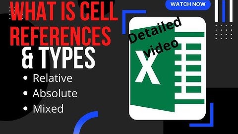 What is Cell References and its Types | Easy Excel