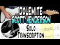 Scott Henderson | Dolemite | Solo Transcription | TABS | Lesson/Tutorial