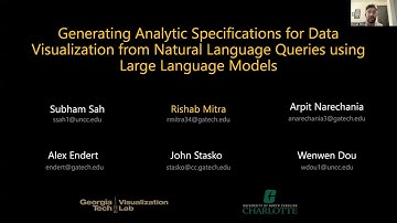 Generating Analytic Specifications for Visualizations from NL using LLM | NL4DV | Talk | IEEE VIS