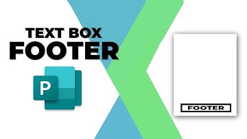 How to insert text box to footer in Publisher