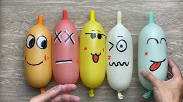 Making Slime With Funny Balloons ! Satisfying Relaxing Slime Video ! #Part 343