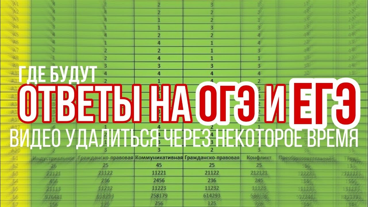 Егэ ответы рф