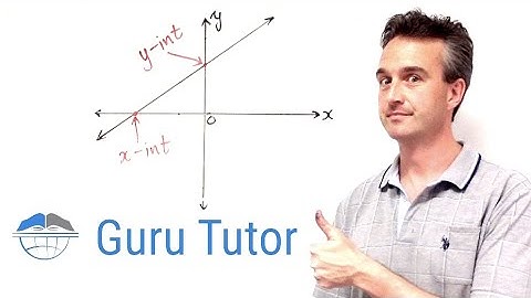 Graphing Straight Lines Using x and y Intercepts