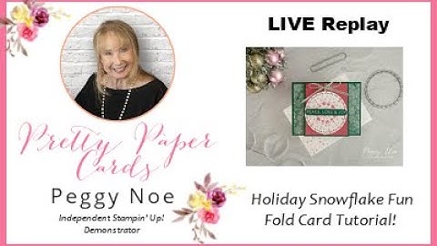 Holiday Snowflake Fun-Fold Card!