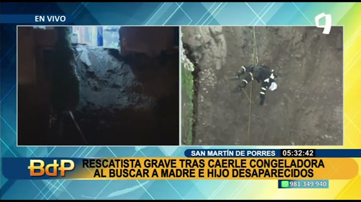 Rescatista queda grave tras caerle congeladora al buscar a una madre y su hijo desaparecidos (1/2)