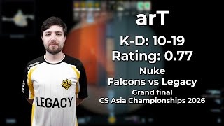arT | 0.77 Rating | Falcons vs Legacy | Nuke | Grand Final | CAC 2026