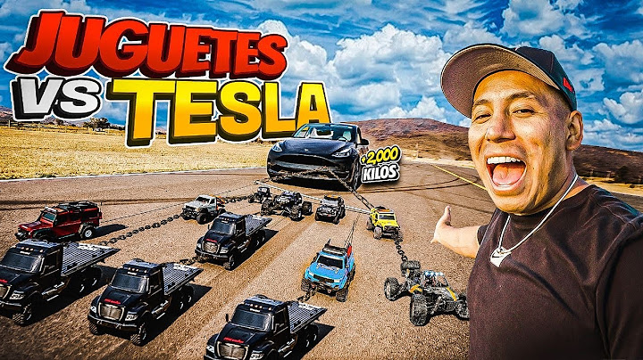 Carritos de Juguete arrastran a un TESLA!!