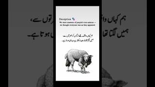 🐺 Bhed Ki Khaal Mein Bhediya | Reality of Deception 💔 | Deep Urdu Quote #shorts
