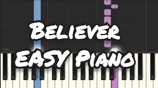 Imagine Dragons - Believer | Simple Piano (Piano Cover, Piano Tutorial) Sheet 琴譜