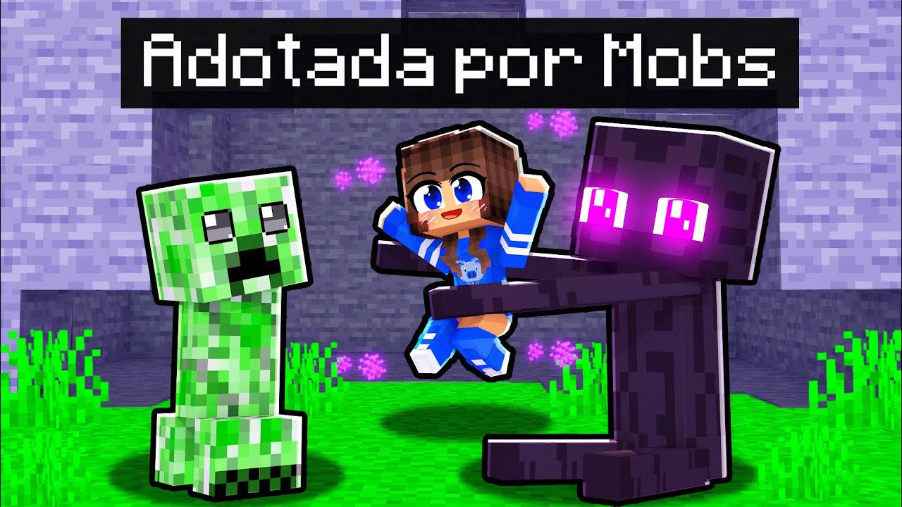 MIIKA foi ADOTADA por MOBS CREEPER e ENDERMAN no Minecraft ◂Miika▸