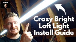 How To Install Loft Lights I Extremely Bright Attic Light