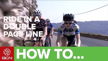 How To Ride Like The Pros - Double Pace Line