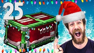 25 NEW HOLIDAY FROSTY FEST ROCKET LEAGUE CRATE OPENING!