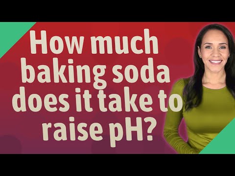 How much baking soda does it take to raise pH?