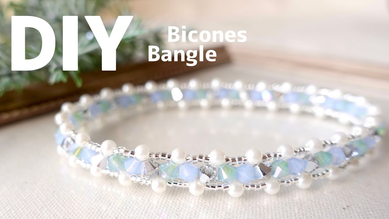 Diy Beaded Bicones Bangle Tutorial キラキラ ソロバンビーズのバングル作り方 ビーズアクセサリー How To Make Bracelet Youtube Diy Beaded Bicones Bangle Tutorial キラキラ ソロバンビーズのバングル作り方 ビーズアクセサリー How To Make Bracelet Youtube