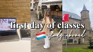 first day of classes abroad! miami university in Luxembourg