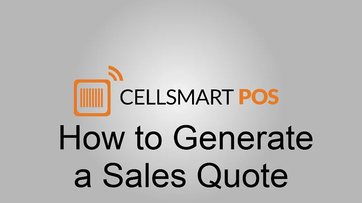 How to generate a sales quote