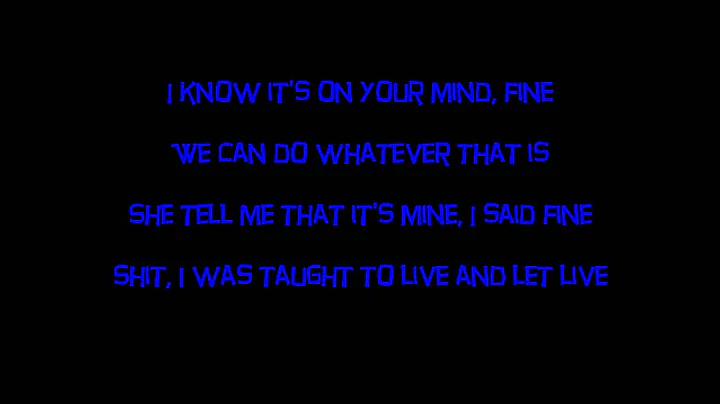 Lil Wayne - Marvin's Room (Lyrics on Screen)