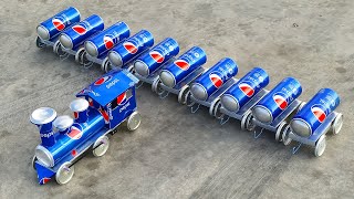 Haz un tren de juguete más largo con latas de Pepsi 🚂 Autos en Casa - DIY