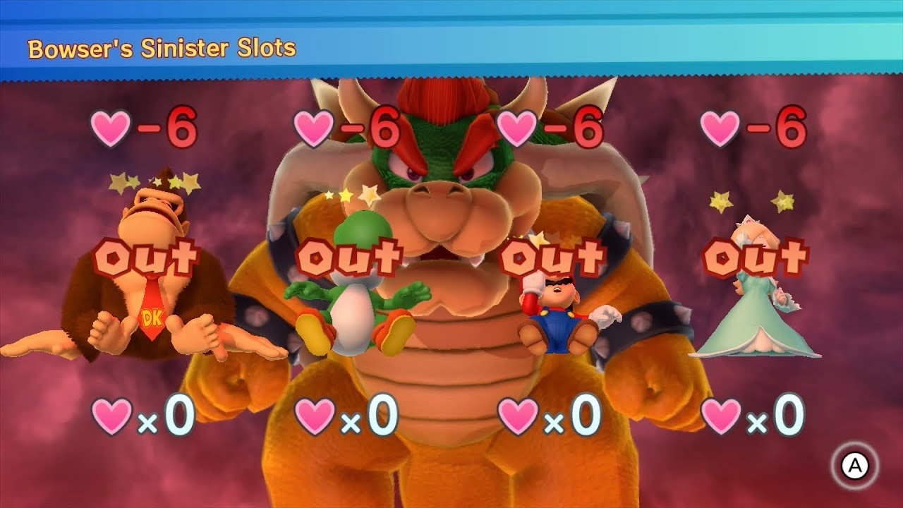 Mario Party 10 Bowser Party #269 Donkey Kong, Yoshi, Mario, Rosalina Chaos Castle Master Difficulty