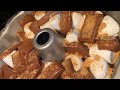 Toddlers baking a Quick and Easy Hershey chocolate S’mores cake