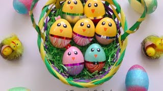DIY Water Marble Chick Easter Eggs (Using Nail Polish!)