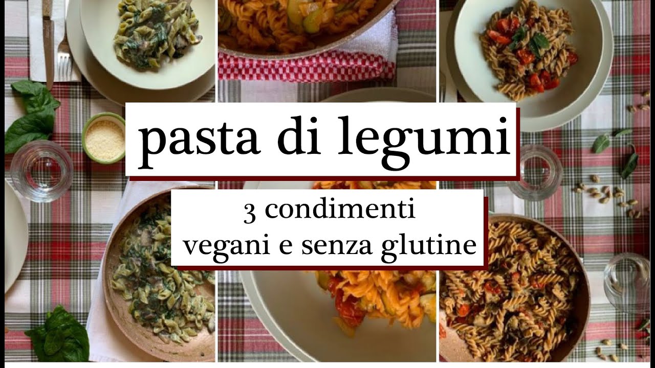 Pasta di legumi con salsa allo zafferano, Ricetta vegan