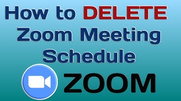 How to Delete Zoom Meeting Schedule