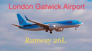 London Gatwick Airport | Arrivals&Departures | Runway 26L | plane spotting