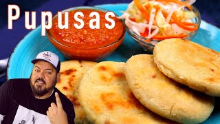 How To Make Pupusas  Pork and Cheese Pupusas with Curtido and Salsa