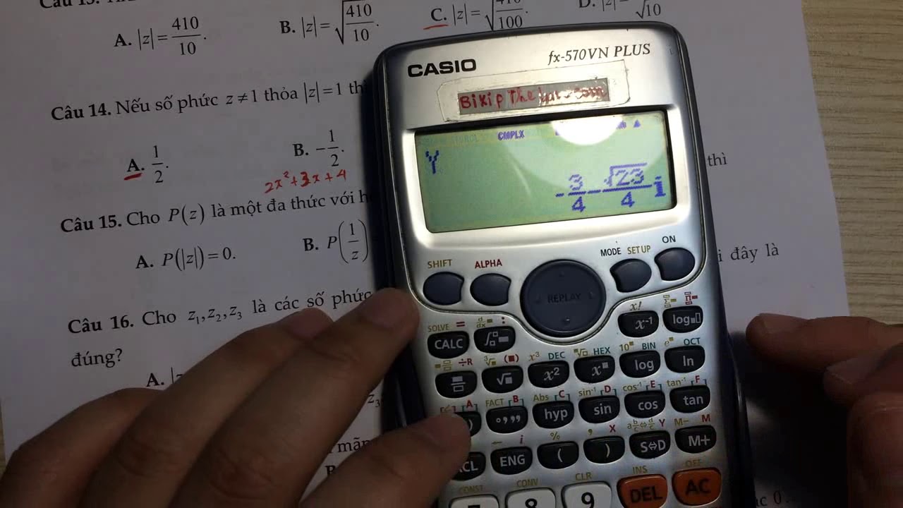 Casio Số Phức Cơ Bản